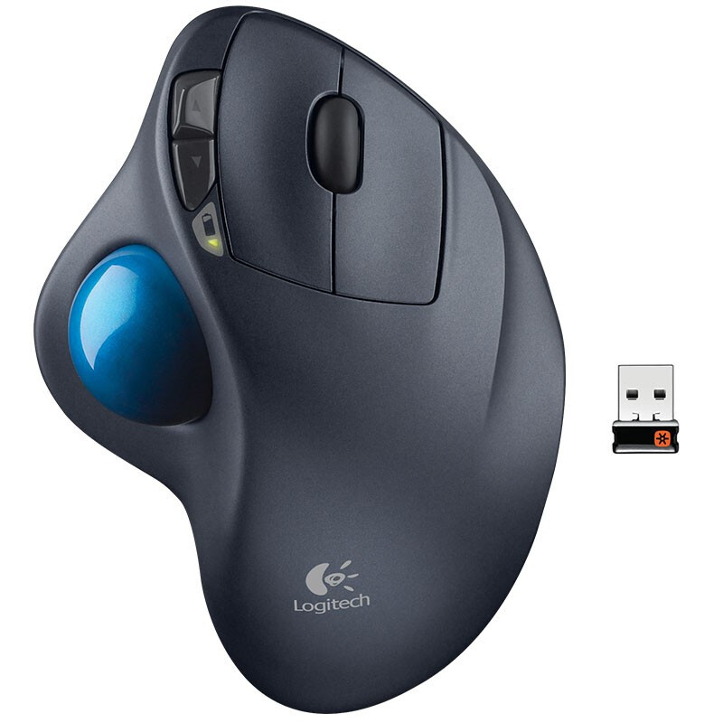 Беспроводная игровая мышь Logitech M570 2,4G, оптическая эргономичная игровая мышь с трекболом для Windows 10/8/7 Mac OS, поддержка официальных тестов