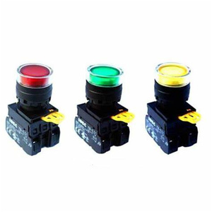 YW Series Push <b>Button</b> Panel Mount Flat <b>Button</b> YW1B-M1E10S - Product Image 2