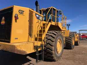 98% kucing baru <span class=keywords><strong>988H</strong></span> pemuat roda efisiensi tinggi mesin jalan pemuat depan buatan Jepang yang kuat - Product Image 5