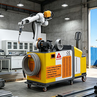 Robot collaboratif Cobot à 6 axes, bras de robot de soudage + soudeuse à impulsions 500A pour l'acier inoxydable et l'acier au carbone