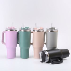 Gobelet de voyage isotherme H1.0 pour voiture, 40 oz, double paroi sous vide, avec couvercle et paille, antidérapant, logo personnalisé ODM - Product Image 2