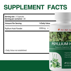 Капсулы с порошком шелухи подорожника |   Концентрированная растительная добавка из Plantago Ovata |   Без ГМО, веганский продукт, для поддержки пищеварения и здоровья кишечника - Product Image 4