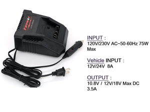 Nuovo design A Doppia funzione AC/DC da parete e del veicolo 10.8V -18V 3.5A di Ricambio per <span class=keywords><strong>Bosch</strong></span> Batteria caricatore BAT411 - Product Image 5