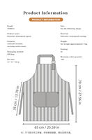 Nouveau tablier de cuisine réglable avec logo personnalisé tablier de chef pour hommes et femmes 1 poche