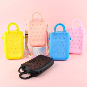 Sac à bandoulière en silicone imperméable pour jeunes enfants, motif dessin animé mignon, à personnaliser, petit sac <span class=keywords><strong>de</strong></span> plage pour femmes - Product Image 3