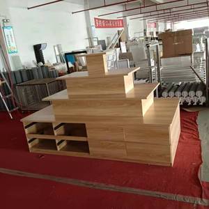 Tùy chỉnh cửa hàng bằng gỗ Kệ trưng bày chảy hiển thị đứng với ngăn kéo ở phía dưới - Product Image 2