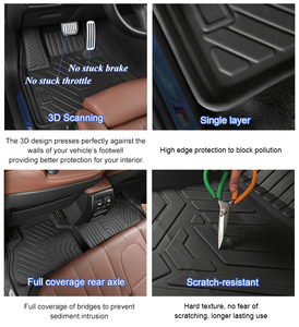 Le <span class=keywords><strong>dernier</strong></span> design du logo d'isolation phonique Antilip Backing Tapis de sol de voiture personnalisés pour Clio 5 - Product Image 2
