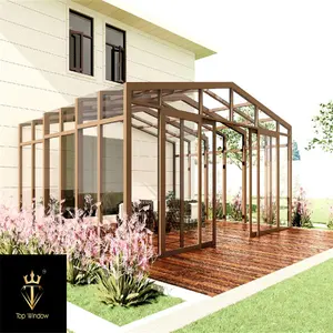 Y-TOP 2023 Tác động kháng ngoài trời gazebo sunroom chế tạo sunroom kính cầm tay sunroom