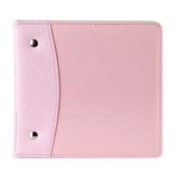 Carpeta de Anillas de Cuero PU Personalizada para Oficina, Tamaño Dos Orificios, para Documentos