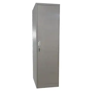 Hot sale 1 big door steel locker single door metal storage locker with 3 shelves inside