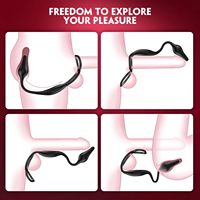 Jouets sexuels pour adultes Masseur de prostate Plug anal Bouchon anal vibrant avec 9 modes de rotation vibrants Jouets anaux Vibrateur Hommes Femmes