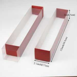 Boîtes en carton kraft rouge haut <span class=keywords><strong>de</strong></span> gamme <span class=keywords><strong>de</strong></span> qualité supérieure avec gaine en plastique pour emballage <span class=keywords><strong>de</strong></span> dessert au <span class=keywords><strong>chocolat</strong></span> pour biscuits - Product Image 3