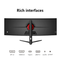 Offre Spéciale 5K 49 pouces pliable OLED 5120*1440 75Hz haute définition moniteur de jeu ordinateur PC