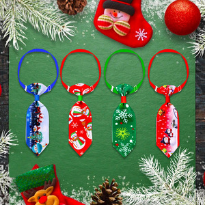 Corbatas con Estampado Navideño para Mascotas Rarewe, Corbatas Personalizadas con Estampado Ajustable para Perros y Gatos, Collar con Lazo para Regalo de Cumpleaños o Festividades - Product Image 4