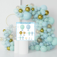 Kit de guirlande de ballons en latex style bohème, arche de ballons brillants avec confettis, décoration pour fête de jardin ou de cour