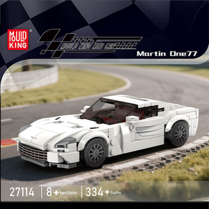Mould King 27114 334 Uds coche Serie Martin One77 ocho rejilla coche modelo de bloques de construcción técnico juguete educativo Festival regalo - Product Image 2