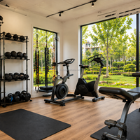 Conteneur de sport multi-usages de 20 pieds de haute qualité, salle de sport préfabriquée en acier modulaire, pod de fitness extérieur