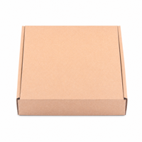Boîte d'expédition en carton ondulé écologique et recyclable, boîte à courrier en kraft, couleurs personnalisées, pliable pour l'emballage et la livraison, vente en gros