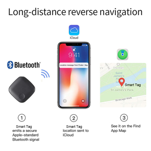 Bestway MFI chứng nhận thông minh Key Finder Tag Mini GPS <span class=keywords><strong>Tracker</strong></span> Định vị đa chức năng chống mất thiết bị cho trẻ em và cho Apple người dùng - Product Image 4