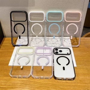 Funda Magnética Rígida de Acrílico con Marco de TPE de 2.0 mm para iPhone 17 Pro Max, Marco de Cámara con Logotipo Personalizable, Funda para iPhone 17 16 - Product Image 1