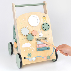 Cpc ce legno bambino Walker <span class=keywords><strong>Push</strong></span> and <span class=keywords><strong>Pull</strong></span> attività di apprendimento Walker per i ragazzi e le ragazze Sit to Stand apprendimento Walker bambino giocattolo - Product Image 5