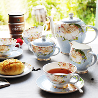 Ensemble de tasses à thé et soucoupes en porcelaine fine, personnalisé avec logo, de luxe, style européen vintage, motif floral rose, écologique, durable, sans BPA