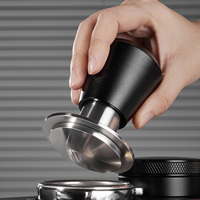 BANLEE Tamper à expresso personnalisé en acier inoxydable 51/53/58 mm avec pression constante de 30 lb et fonction d'auto-nivellement pour café