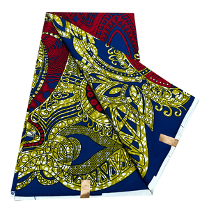 Tissus en Coton Véritable 100% avec Motifs Wax Africains <span class=keywords><strong>Hollandais</strong></span> Garantis pour la Confection de Robes et de Pagnes - Product Image 1