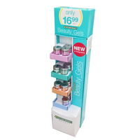 Magasin de gros, plancher ondulé pop-up plv, produit cosmétique, étagère à papier, présentoir de maquillage, carton pour les magasins de détail en carton
