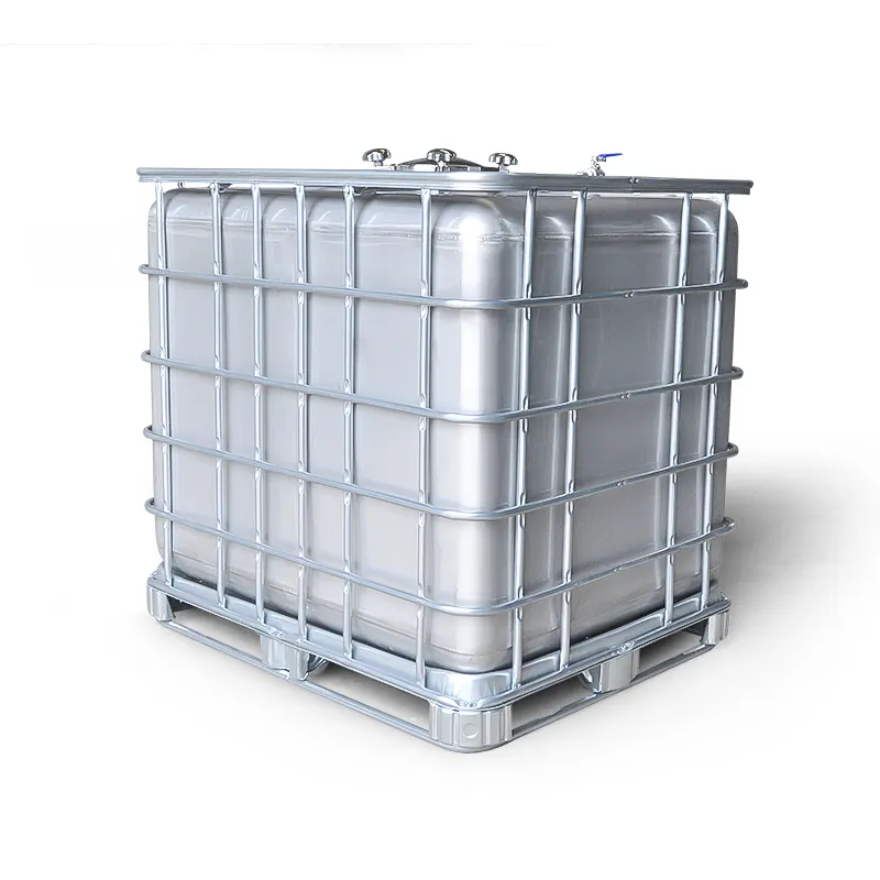 Hochwertiger 1000L Edelstahl ibc Tank mischer Wassertanks mit großer Kapazität Lebensmittel lagert ank