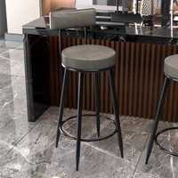 Tabouret de bar commercial moderne en cuir noir avec dossier et pieds hauts pour la maison, l'hôtel, le centre commercial - Luxe, livraison gratuite