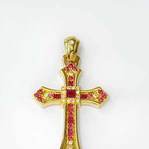 18K <strong>Solid</strong> <strong>Gold</strong> Cross <strong>Pendant</strong> AU750 Real Pure <strong>Gold</strong> Luxury Fine Jewelry Charms Wholesale Unisex <strong>Pendant</strong> - Product Image 3