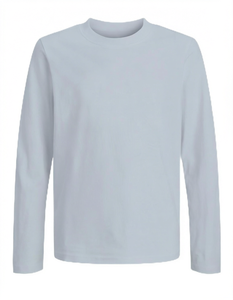 T-shirt à manches longues pour hommes grandes tailles, 100% coton jersey, imprimé, respirant, vêtements décontractés - Product Image 1