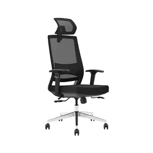Ergonomic Mesh Office Lift Chair Adjustable Height Wood Material for Office Use for 150k