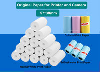 Printer Mini Portabel, Printer Termal Mini Nirkabel BT Label Foto Memo Cetak Pertanyaan Salah dengan Kabel USB Portabel