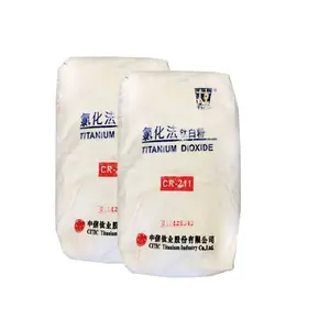 Endüstriyel sınıf titanyum dioksit CITIC Cr-211 kaplamalar için 25kg torba fiyatı kg başına 99.9% titanyum dioksit araba boyası/Pigment