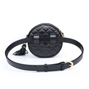 <span class=keywords><strong>Borsa</strong></span> a Tracolla Circolare con Motivo Personalizzato OEM, <span class=keywords><strong>Borsa</strong></span> da Vita Rotonda in Pelle PU per Donne - Product Image 4
