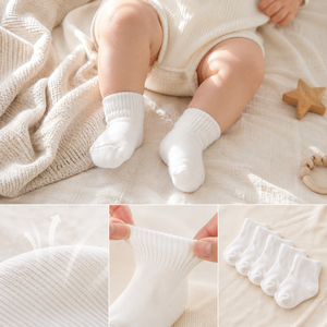 Ensemble de chaussettes pour bébé, semelle antidérapante, côtelées, style princesse, chaussettes pour nouveau-né fille, vente en gros en vrac - Product Image 6