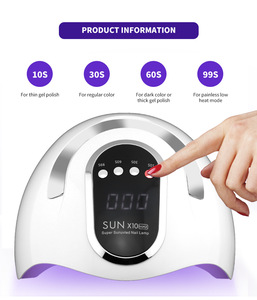 Lampe UV Professionnelle SUN10 <span class=keywords><strong>X10Max</strong></span> pour Ongles, 280W LED, 66 LED, Séchoir à Ongles, Prix Usine Bas pour Achats Mixtes - Product Image 3