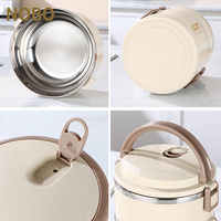 Boîte à lunch multifonctionnelle en acier inoxydable à 1/2/3 niveaux pour enfants, boîte à bento, conteneur alimentaire pour l'intérieur et l'extérieur