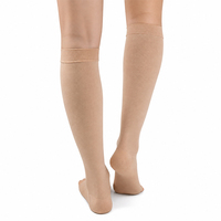 Chaussettes de compression pour femmes et hommes, hauteur genou, à bout ouvert, 20-30 mmHg, soutien gradué