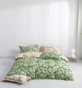 Juego de funda de edredón de microfibra suave al por mayor juego de ropa de cama de impresión abstracta cómodo juego de sábanas personalizado para niños/adultos - Product Image 1