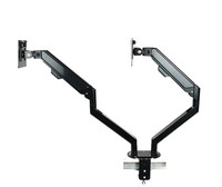 13 "-32" boîtier d'ordinateur réglable support de moniteur bras de montage Vesa bras de moniteur LCD double