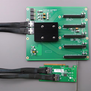 PCIe 4.0 PEX88096 5 GPU Expansion Board 5 Slots Graphics Card Splitter Card Server <b>Workstation</b> GPU Extender Board for AI <b>Compute</b> - Product Image 1