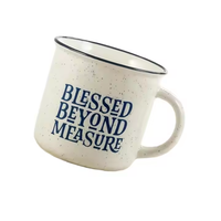 Personnalisé 12oz 15oz17oz Sublimation Noir Orange Blanc Café Vin Eau Émail Camping Tasses Tasse Avec Poignée pour Impression
