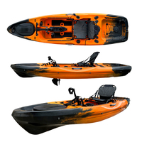 Kayak de pêche à la ligne de 10.5 pieds assis sur le dessus avec pédales de style vélo