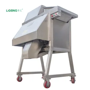 Machine de découpe de légumes commerciale Ligong Machine à découper électrique Trancheuse à oignons multifonctionnelle en acier inoxydable