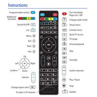 Remplacement De Télécommande de Boîte de TÉLÉVISION Mag255 Compatible avec Mag 250 254 255 260 261 270 IPTV Boîte de TÉLÉVISION