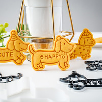 Emporte-pièce 3D Animaux Chien Moule à biscuit personnalisé Fondant Cookie Embosser Tampon pour gâteau pâtisserie