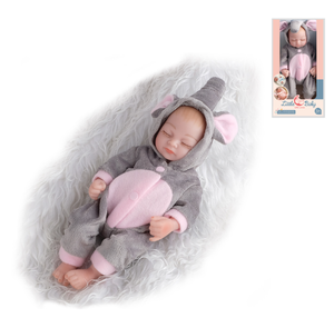 FiveStar Muñeca de Vinilo de 11 Pulgadas, Cuerpo Completo de Goma Suave, <span class=keywords><strong>Ojos</strong></span> <span class=keywords><strong>Cerrados</strong></span>, Muñeca <span class=keywords><strong>Reborn</strong></span>, Juguete de Moda de 28 cm, Muñeca de Bebé Dormida con Apariencia Realista - Product Image 2